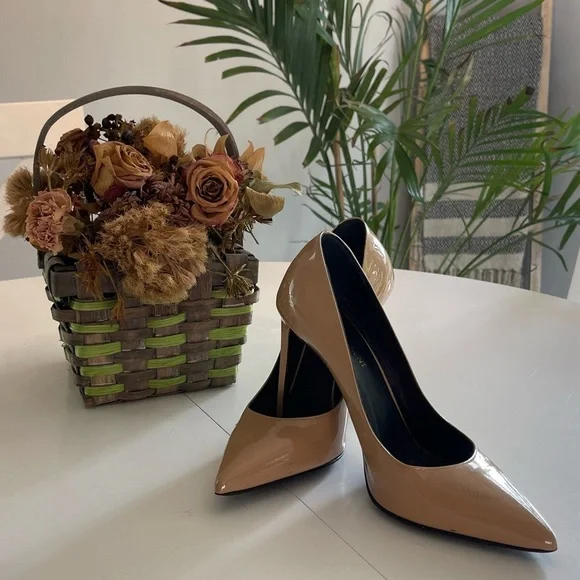 Saint Laurent tan heels size 8 - Picture 7 of 8